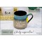 Dexsa God Coffee Tea Soup Ceramic Mug | God's promises are new every morning. | 16 ounce Designer Mug with Inspiring Sentiment | Elegant Pottery Look